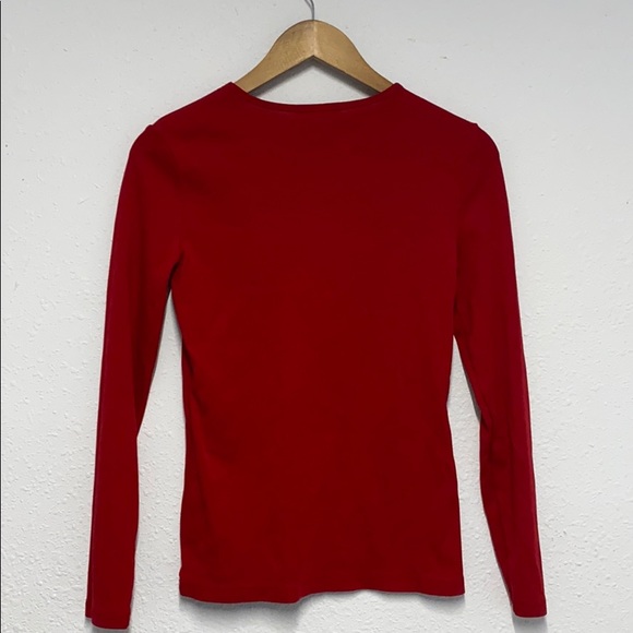 🦋 Vintage Ralph Lauren Red Long Sleeve Sz S - Picture 4 of 4